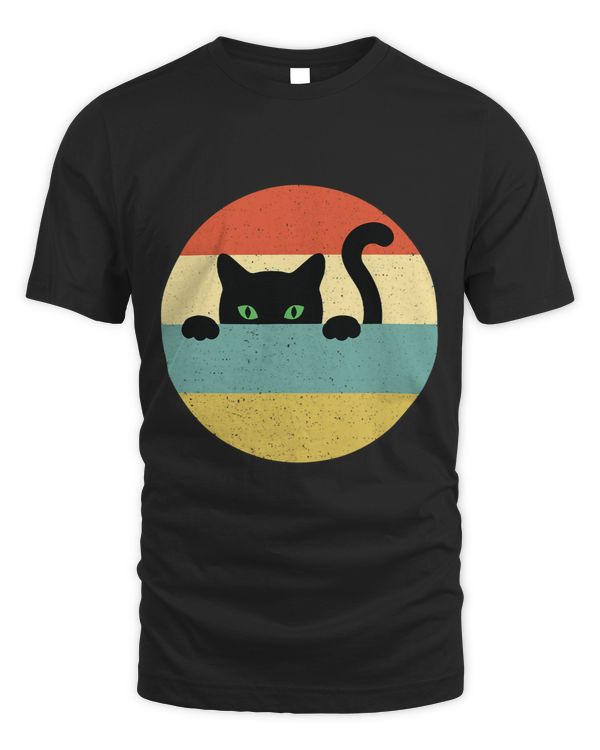 Black Cat Hidden Man Vintage Retro Personalised Gift Idea