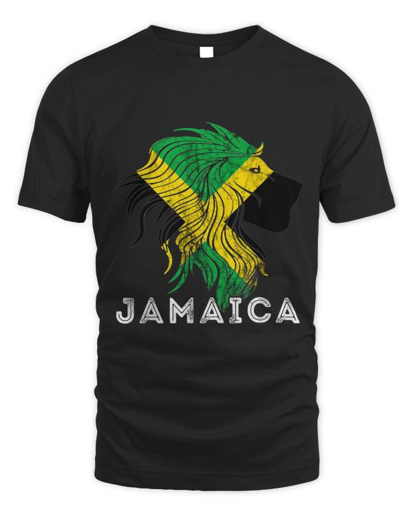 Jamaica Lion Head Jamaica Flag Roots Pride Heritage