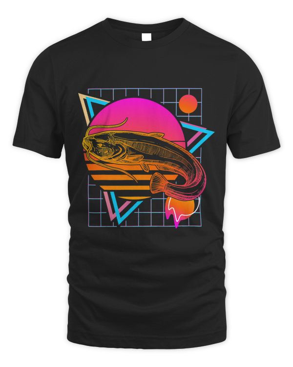 Catfish Retro 80s Style Vintage Fishing