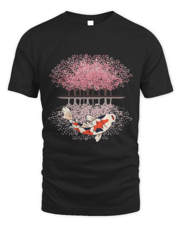Koi Sakura Tree Cherry Blossom Japan Pond Nishikigoi Fish