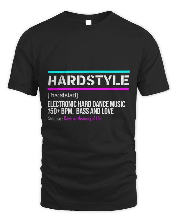 Hardstyle Definition Bass Love Rave Festival EDM Party Men