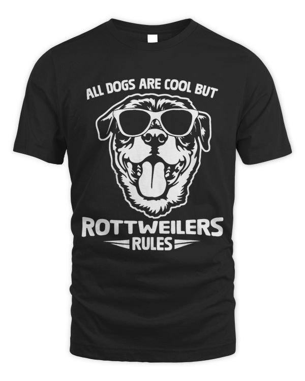 Funny Cute Rottweiler Dog Rules Puppy Lover