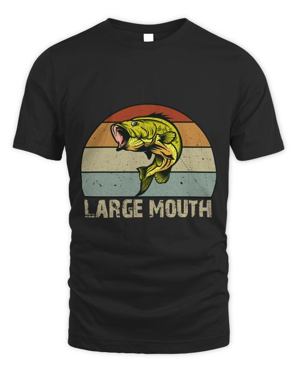 Large Mouth Bass Fisherman Gifts for Bass Fishers Long Sleeve