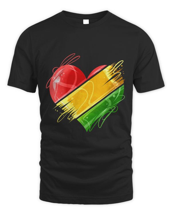 Heart in panafrican colors celebrate afro american heritage