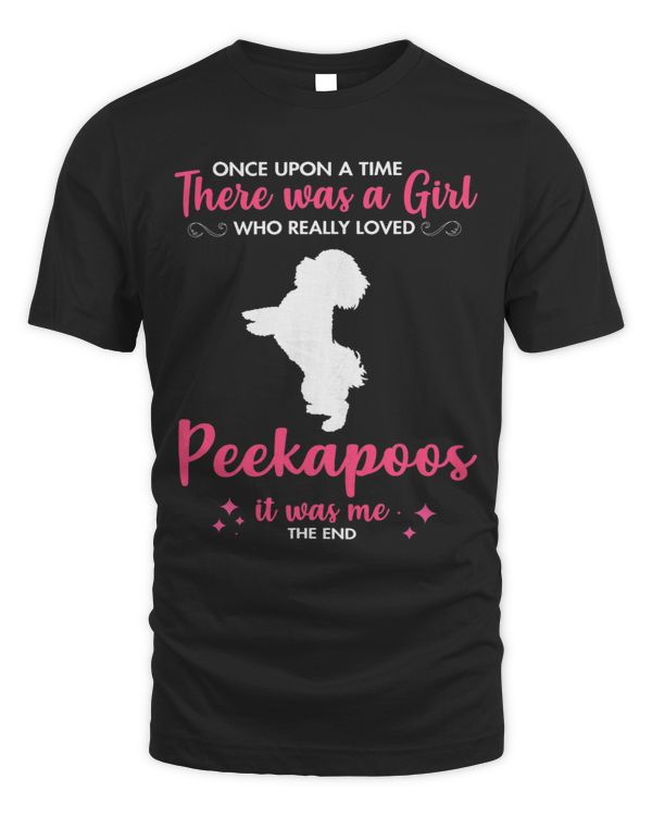 Girl Loves Peekapoo Dog Pet Gift For Men Women Mom Dad Him