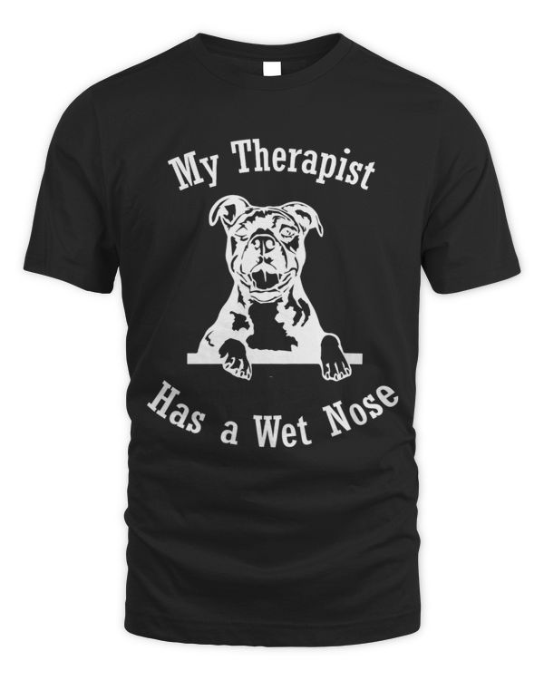 American Staffordshire Terrier My Therapist has a Wet Nose