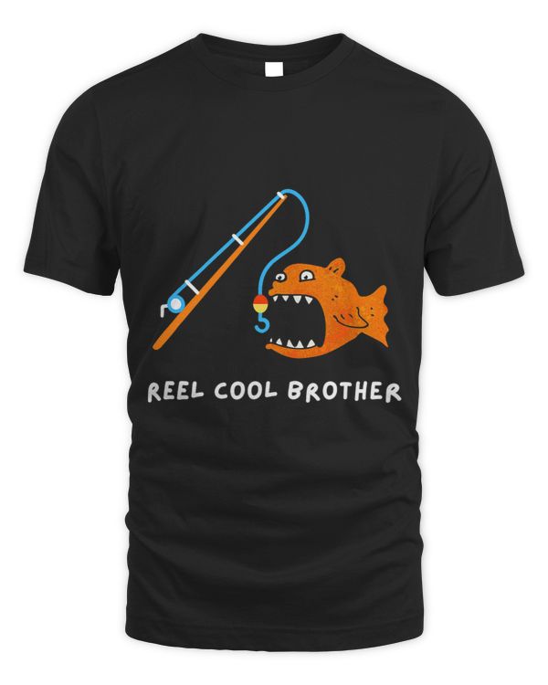 Brother Fishing Orange Fish Younger Older Brother