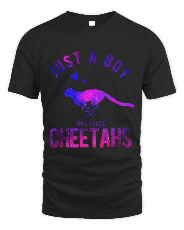 Just A Boy Who Loves Cheetahs Cheetah Lover Funny Cheetah