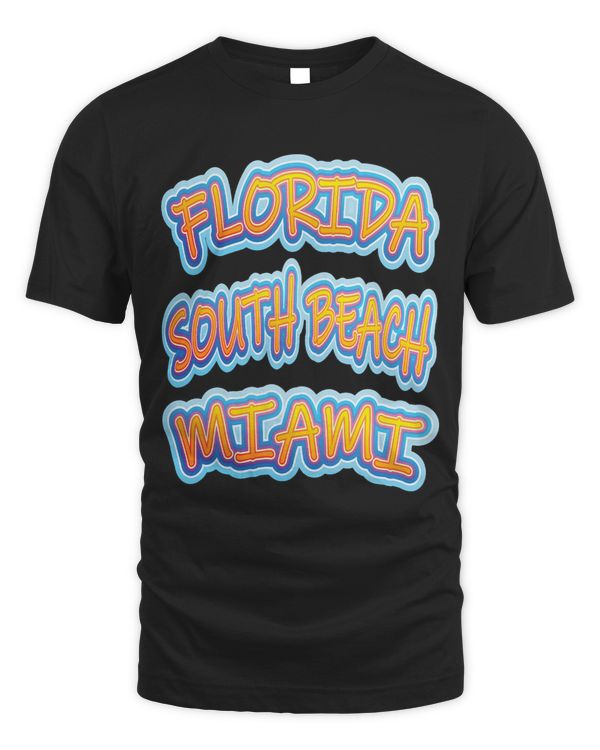 Funny Miami South Beach Florida USA Graffiti typography cool