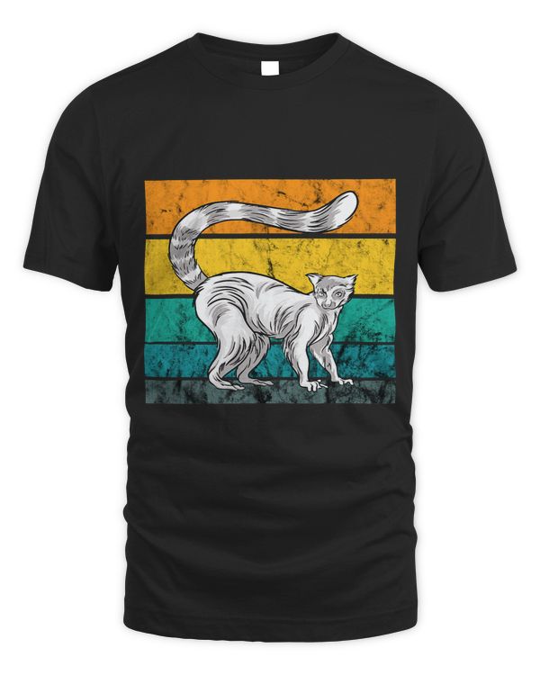 Lemur Vintage Funny Lemur Lover Monkey Animal