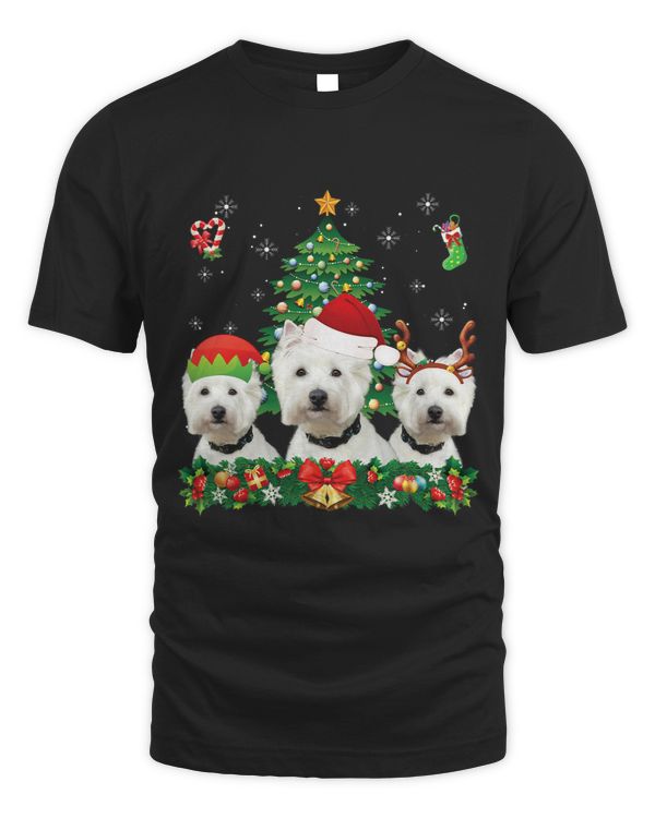 Merry Dogmas Westie Santa Elf Reindeer Dog Christmas Paws 159
