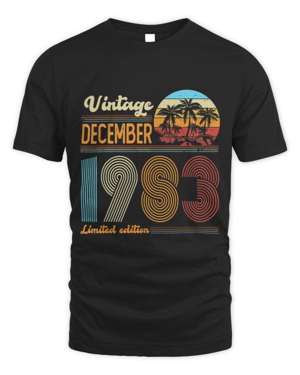 Vintage 40th Birthday Gifts Women Men Born In December 1983