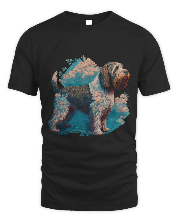Surrealism Japanese Painting Spinone Italiano dog