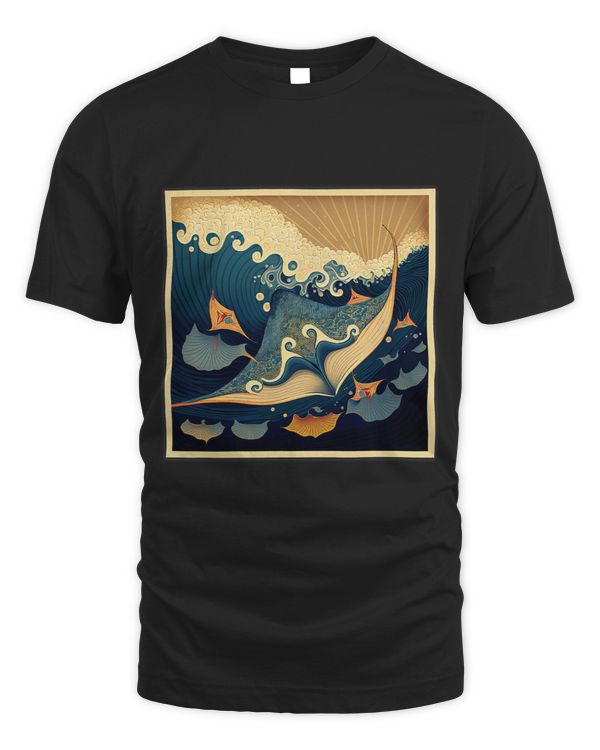 Surrealism Japanese Painting Stingray