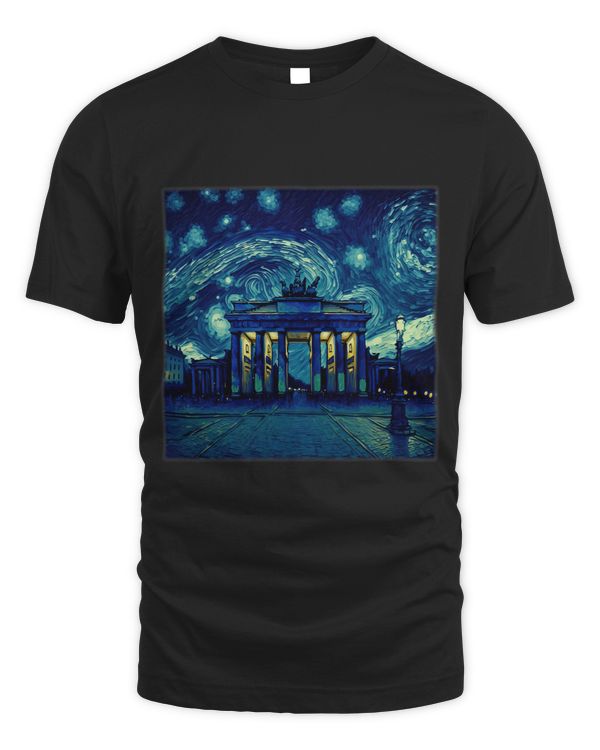 Surrealism Starry Night Brandenburg Gate 2