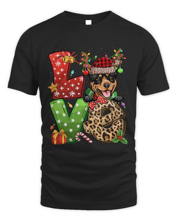 Love Australian Kelpie Dog Reindeer Christmas Light Dog Love 130