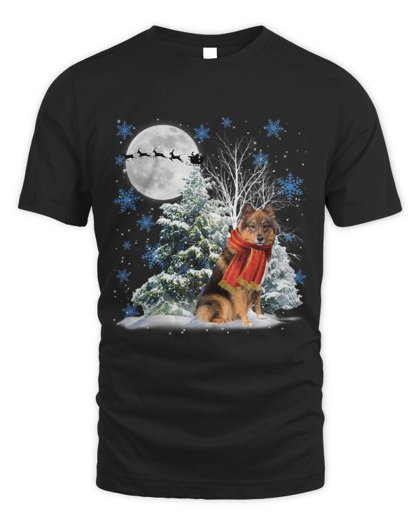 Eurasier Under Moonlight Snow Christmas Pajama 130