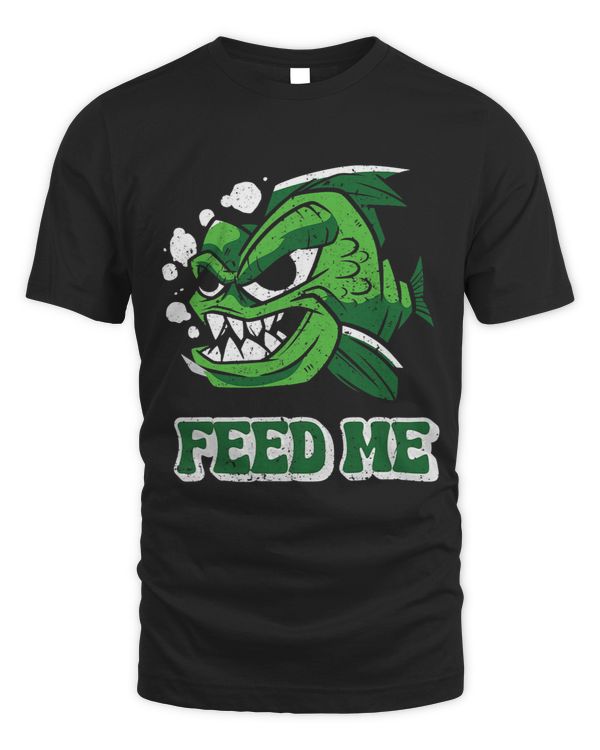 Feed Me Piranha Fish Piranhas Retro Lover