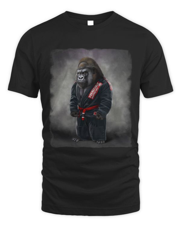 Gorilla Judo Karate Master in Black Judogi