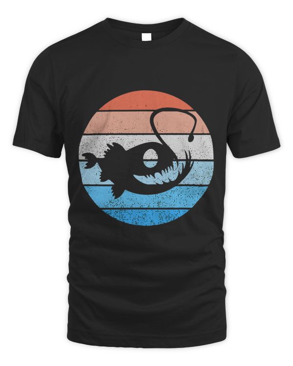 Retro Vintage Anglerfish Predator Fish Anglerfish