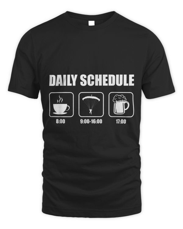 Daily Schedule Graphic Paragliding Parachute Paraglider