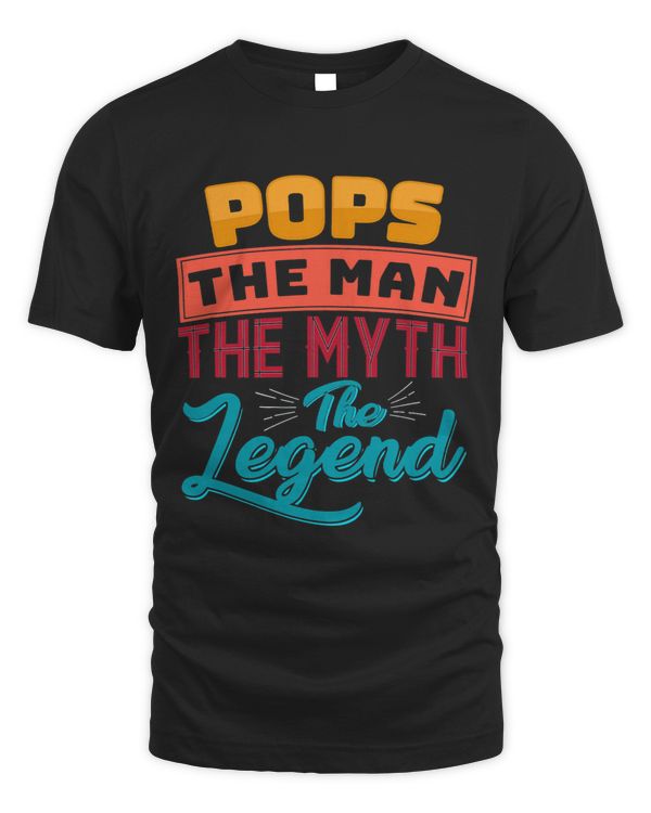 Mens Pops The Man The Myth The Legend Fathers Day
