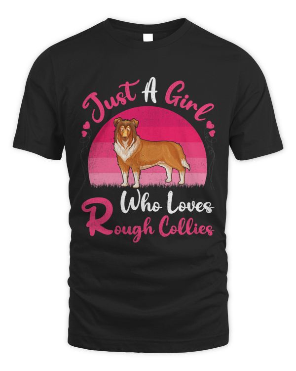 Vintage Dog Lover Just A Girl Who Loves Rough Collies