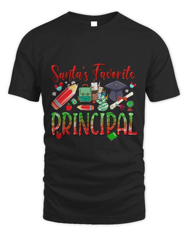 Santas Favorite Principal Apple Pencil Christmas Pajama