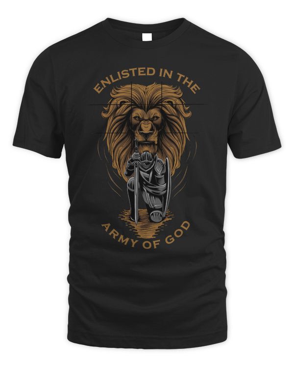 Gods Army Christian Faith Lion Warrior Religious Men Husband
