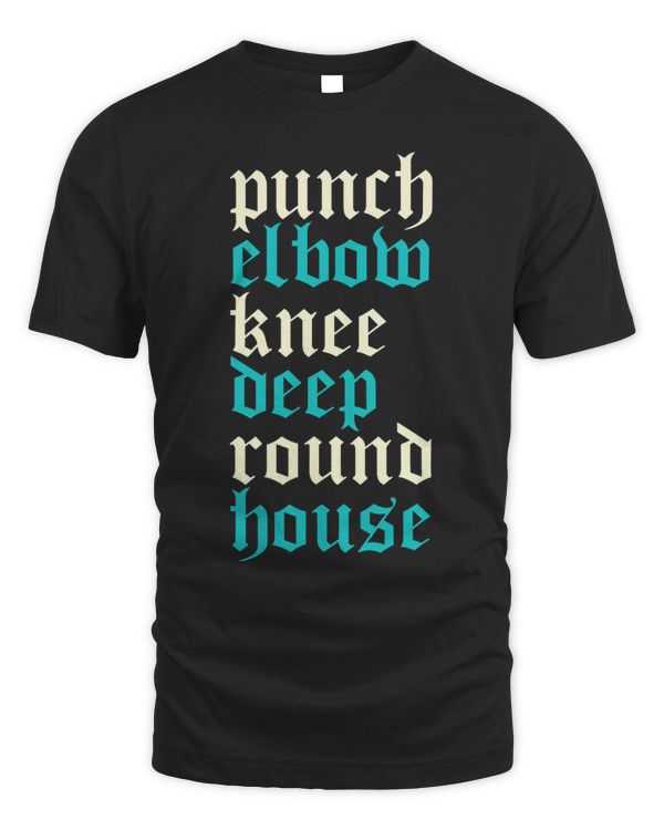 Punch Elbow Knee Deep Round House Muay Thai Fighter