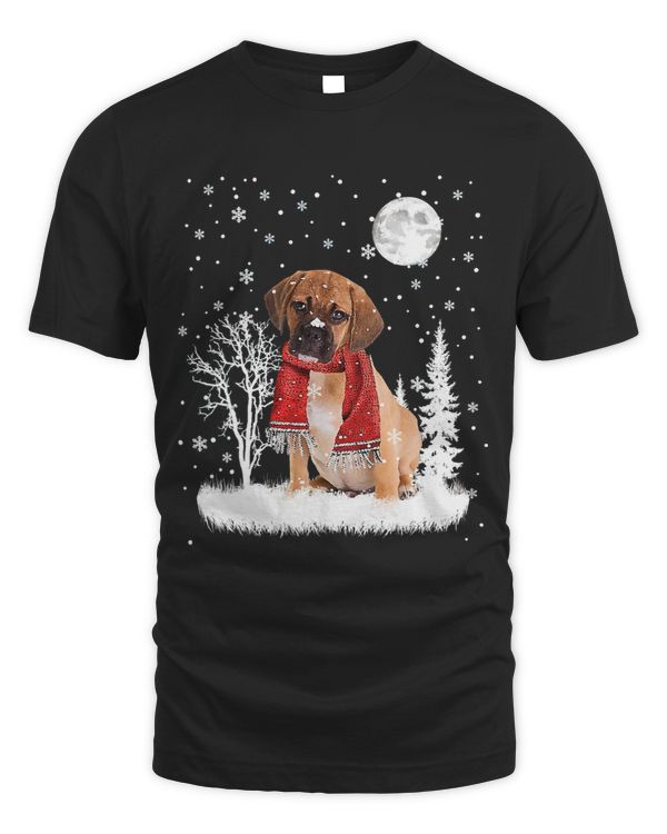 Puggle Under Moonlight Snow Christmas Pajama 332