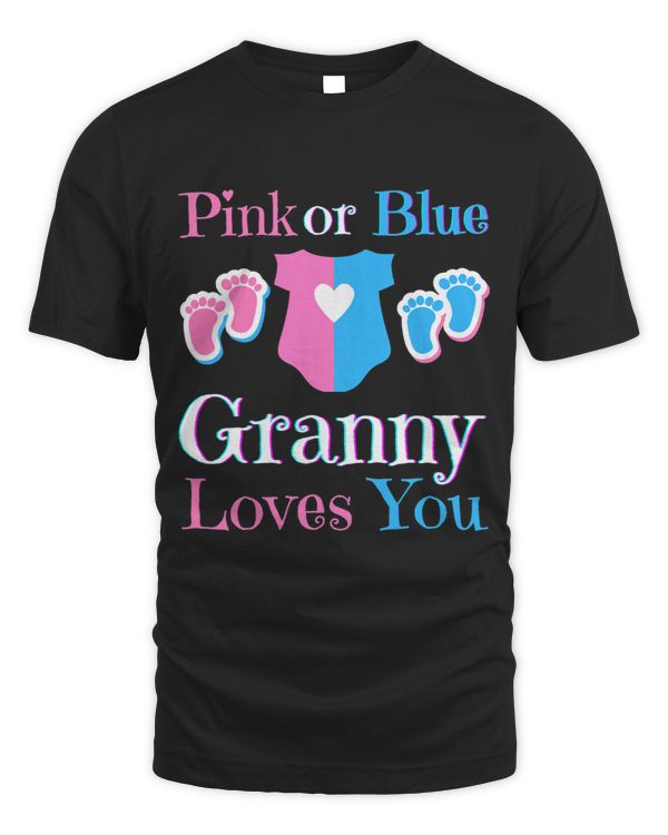 Pink Or Blue Granny Loves You Baby Shower Gender Reveal