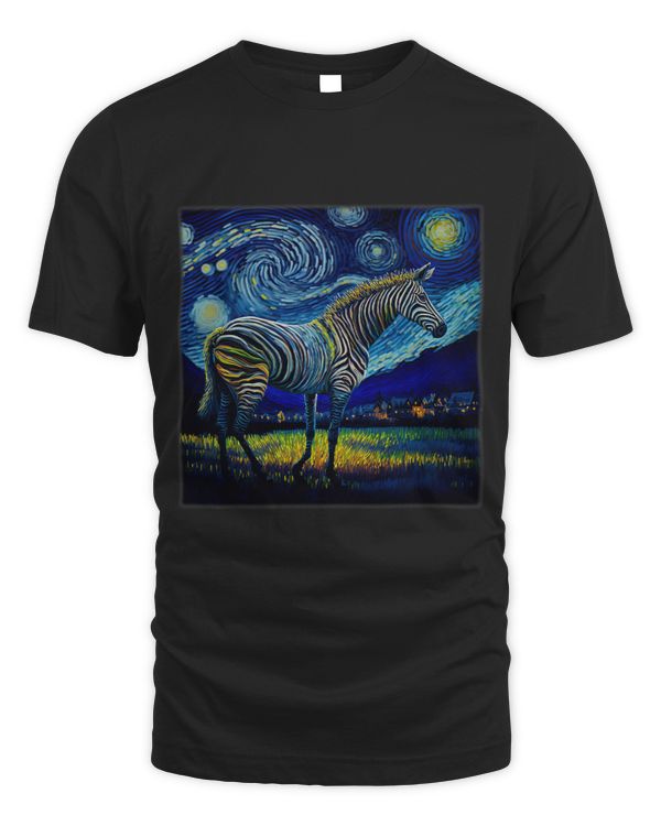 Surrealism Starry Night Zebra