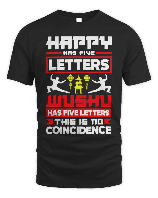 Chinese Martial Arts Wushu Happy Has Five Letters Funny