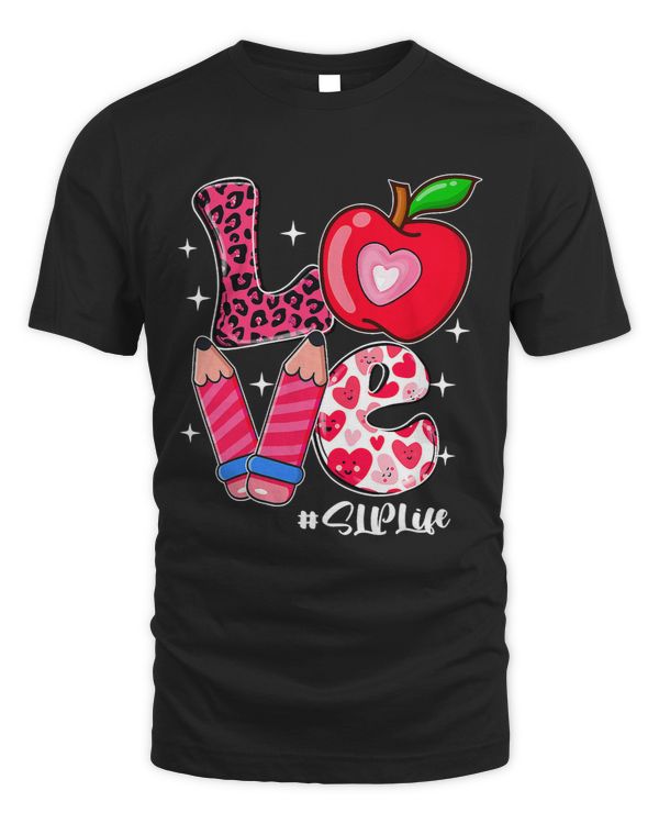 LOVE SLP Life Messy Bun Women Valentine's Day