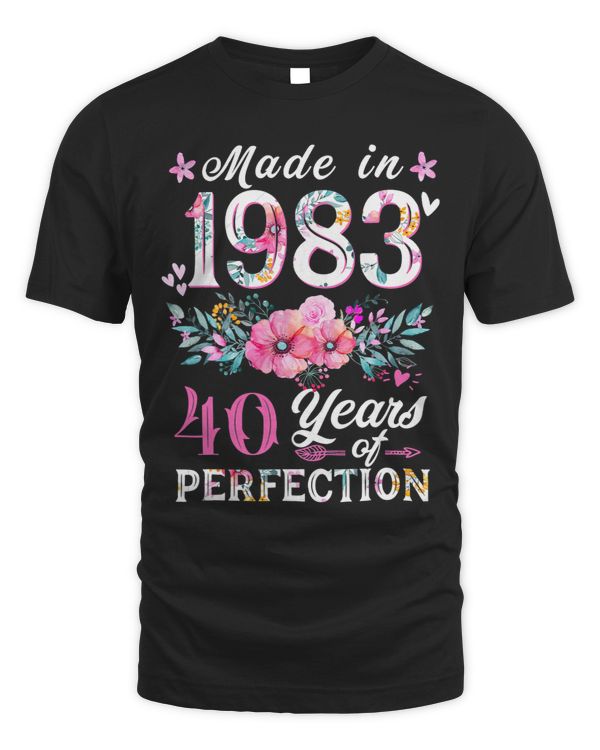 Floral 40th birthday gift ideas for women, Best of 1983
