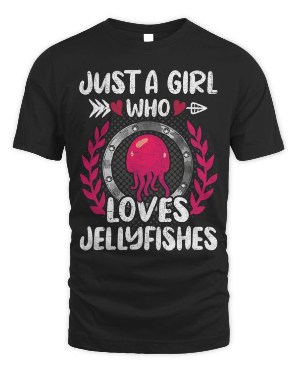 Just a Girl Who Loves Jellyfishes Aquarium Aquarist Fish