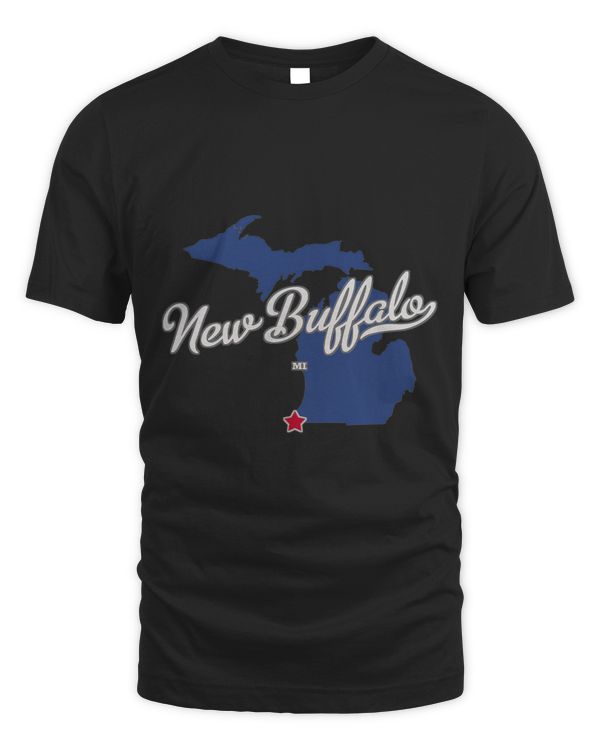New Buffalo Michigan MI Map