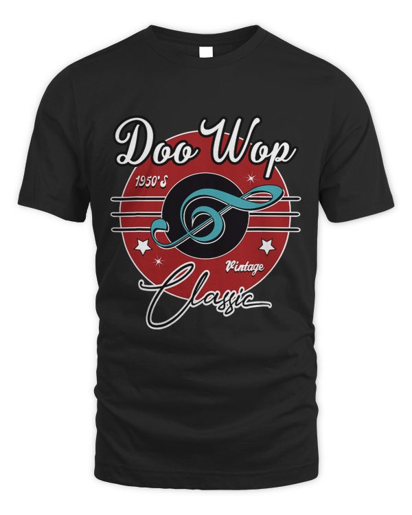 1950s Doo Wop Retro 50s Clothing Vintage Rockabilly Tshirt