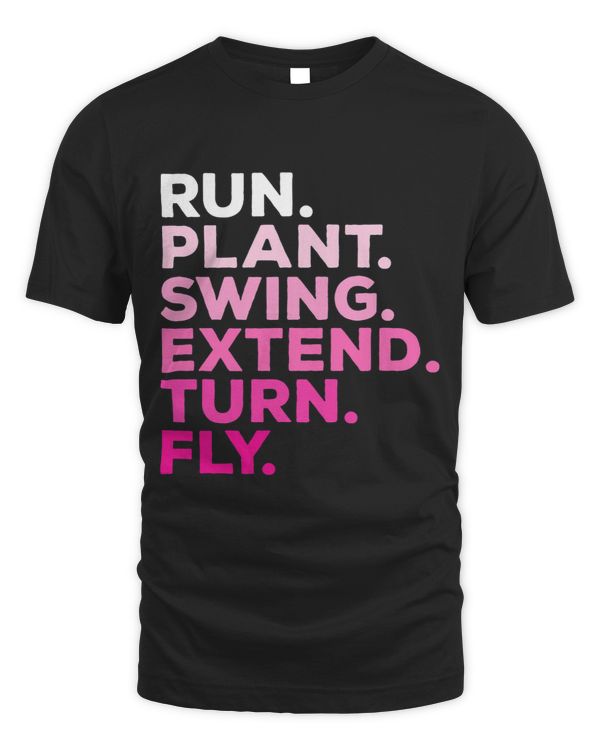 Pole Vaulter Run Plant Swing Extend Turn Fly Pole Vault