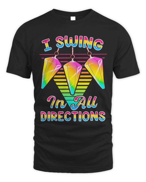 I Swing in all Directions LGBTQ+ Pansexual Pride Pendulums