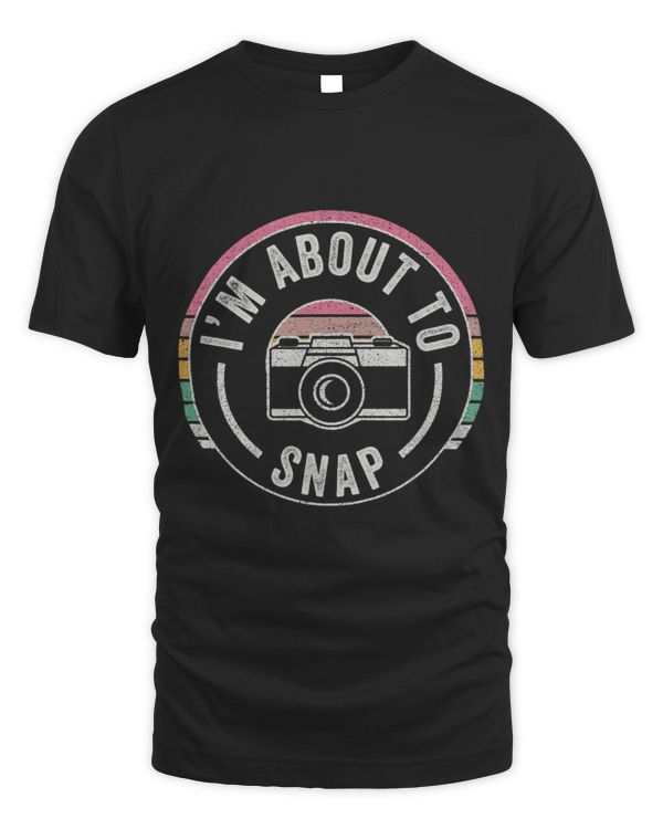 Vintage Im About To Snap Print Women Photography Camera 1