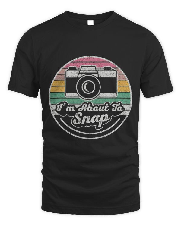 Vintage Im About To Snap Print Women Photography Camera 2