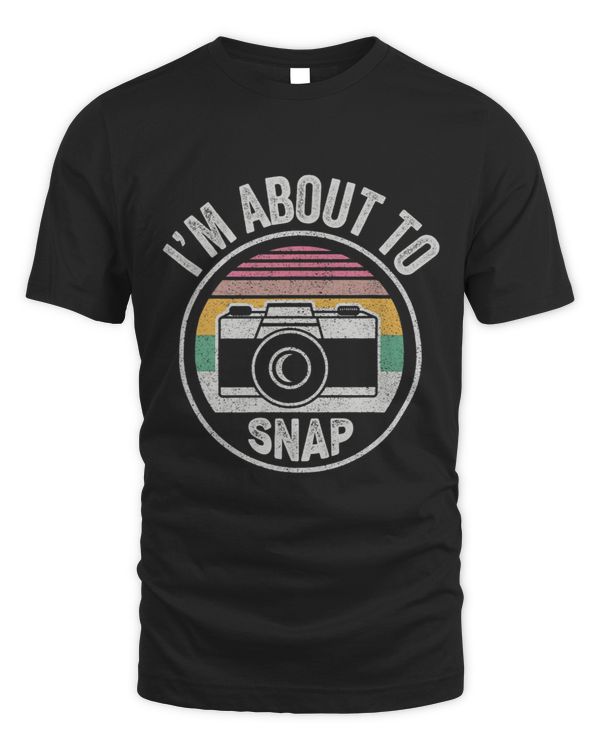 Vintage Im About To Snap Print Women Photography Camera 3