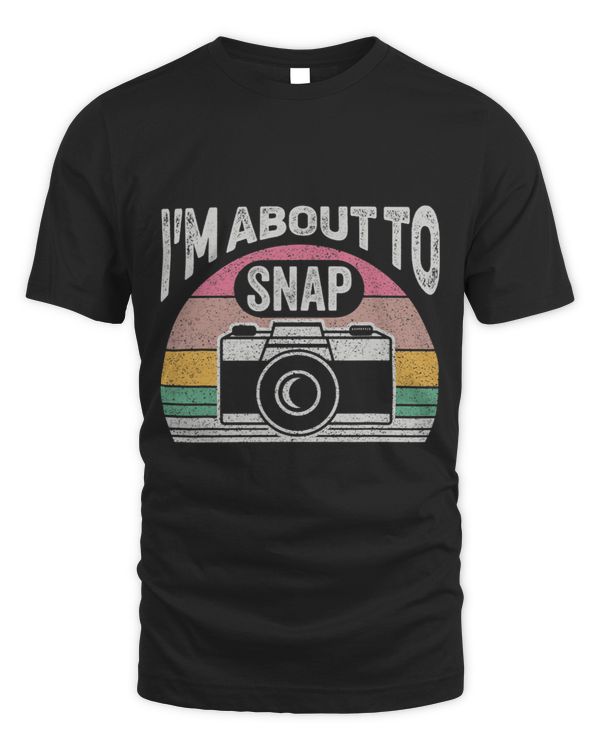 Vintage Im About To Snap Print Women Photography Camera