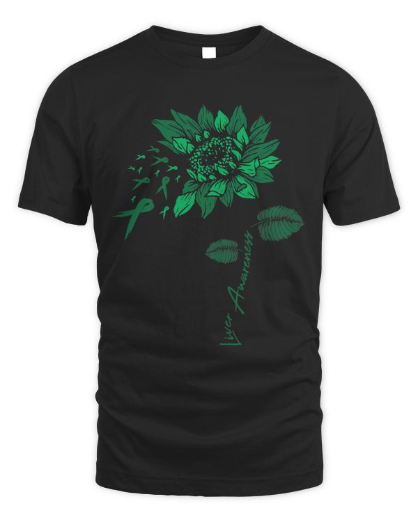 FU Liver Awareness Sunflower Green Ribbon Sarcasm