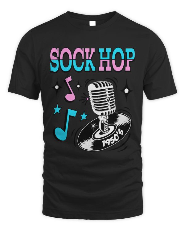 1950s Sock Hop Men Women Gifts Rockabilly Doo Wop Microphone