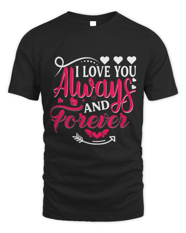 I Will Always Love You Romantic Cute Font Valentines Day