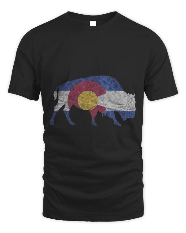 Buffalo State Flag Colorado Rocky Mountains Skiing Aspen