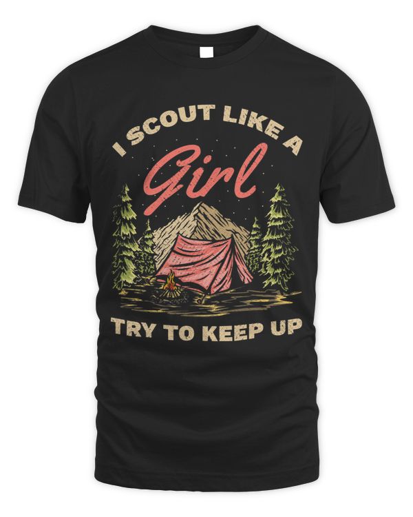 Scout Girl Life Scouting Lovers Hiking Camper Camp Tent